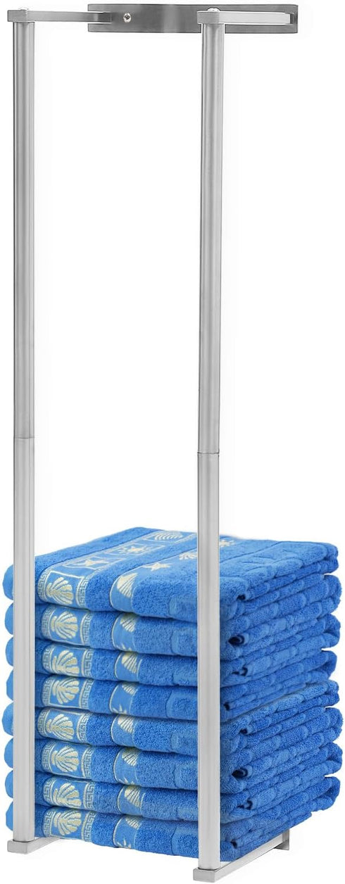 GEYOPMID Towel Rack for Bathroom, Towel Rack Bath Towel Holder Wall Mounted, Easy to Install, Towel Storage Holder