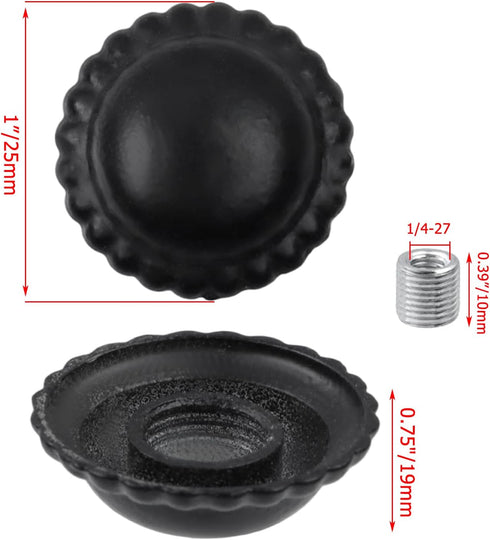 10 Crapyt Lamp Shade Finial Cap Knob, Zinc Alloy Light Screw Cap Cover for the Decoration of Table Floor Lamps