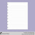 Classic Size Discbound Paper - Ruled/Lined Sheets, Premium 120gsm Heavyweight Notebook & Planner Refills, 9 Discs, 7 x