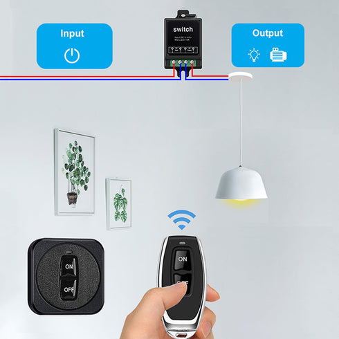 Mini12v Switch,12v with10a 5v 6v 9v 24v 48v 12volt Remote Control Wireless Remote Switch Relay, DC Remote On Off Switch