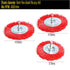 3Pcs Abrasive Wire Wheel Brushes, Assorted Nylon Brush Set for Drill with 1/4" Shank