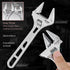 FIRSTINFO F36108 Adjustable Wrench | 8" Hookable Deep Throat | 1-1/4 inch Wide Jaw Opening | Chrome-Vanadium Steel
