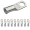 SELTERM 10pcs 6 AWG-1/4 Stud Tinned Copper Wire Lugs, Heavy Duty Battery Cable Ends, UL Marine Grade Copper Eyelets