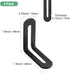 4-Pack 1.9 1.9 M METERXITY Adjustable L-Shape Corner Brace, x in Stainless Steel Right Angle Brackets with Slotted