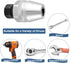 Damaged Bolt and Stud Extractor Tool, 3/8" Drive Broken Stud Remover for 1/4" to 1/2" Rounded Studs