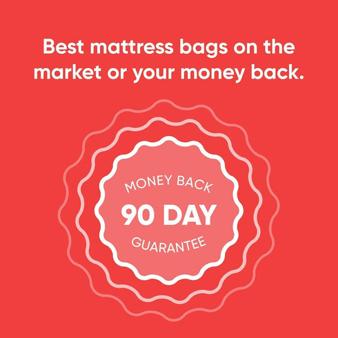 Hulsky 4 Two Crib Mattress Storage Bags - Premium USA Made Quality - Mil Heavy Duty Bags for Moving and Storage