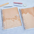 SUPERFINDINGS 2PCS Clear B5 Notebook Binder, PVC Plastic Covers, 9-Ring Loose Leaf Binder, Clear Protector