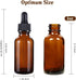 Eternal Moment 1 oz Eye Dropper Bottles (48 Pack), 30ml Amber Glass with Glass Eye Dropper for Essential Oils