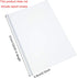 Pelopy 20 Pack Slide Grip Binding Bars, A4 Spine Plastic Slide for School Office Report Cover (White, 0.8 cm, 40 Sheets)
