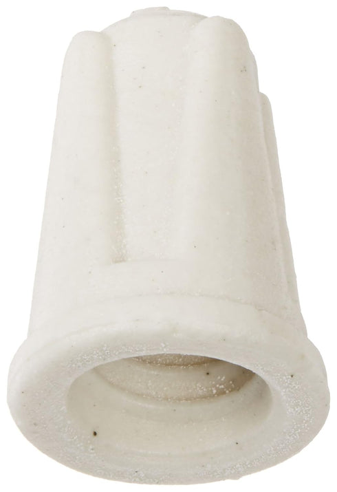 NSI TOP-L-D Easy-Twist Large Ceramic Wire Connector, 18-8 AWG, 600 V, 1000 F Max, White