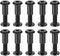 uxcell Screw Post Fit for 5/16"(8mm) Hole Dia, Male M6x25mm Binding Bolts Leather Fastener Carbon Steel (10 Sets)