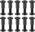 uxcell Screw Post Fit for 5/16"(8mm) Hole Dia, Male M6x25mm Binding Bolts Leather Fastener Carbon Steel (10 Sets)