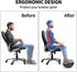 Ergonomic Foot Rest for Under Desk - Rocking Footstool with Roller Massager for Office Chair, Promote Leg Circulation