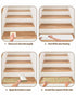 BOHOOSKYLAR 4 8"x30" Ice Cream Stair Treads Cake Colorful Yellow Background Indoor Non Slip Peel and Stick Stair Treads