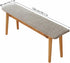 Temeemeg 59x16in Bench Cushions, Soft Corduroy Bench Cushion with Non-Slip Bottom and Ties, Thick Plush Seat Cushion