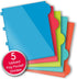 IQ+ iScholar 5-Subject Poly Cover Wirebound Notebook, College Ruled, 11 x 8.5 Inch Sheet Size, 200 Sheets, Black