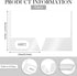 Jutom 50 Pcs Glossy Laminated Paper Folders, 2 Pocket Presentation Folder, Letter Size, White Color for Office Teacher