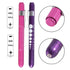 Aokin Pen Light with Pupil Gauge, Reusable LED Penlight Medical for Doctor Nurse Diagnostic etc, White Light, Rose
