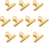 Gold Bull Hinge Paper Clips, Coideal 10 Pack, 2 Inch Stainless Steel Large Metal Binder Clips for Office Supplies