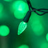 C6 33 100 Count 4" YULETIME Green Strawberry LED Christmas Lights, ft Spacing One-Piece High Waterproof UL Certified
