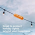 WELKIN 1-Pack Outdoor Extension Cord Cover - Water-Resistant Electrical Connection Box, Fits AWG12-18 Cords, Protects