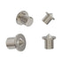 8PCS Drill Center for Dowel and Tenon, Chrome Plated Steel Woodworking Doweling Centering Transfer Plugs