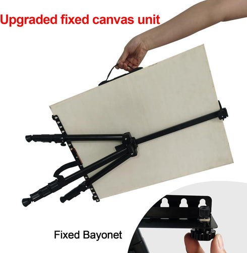 RRFTOK Art Painting Display Easel Stand, Aluminum Metal Adjustable Artist Easels, Height 17 to 66 Inch