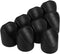 8pcs Black Folding Chair Stabilizer Caps Plastic End Caps for Enhanced Stability