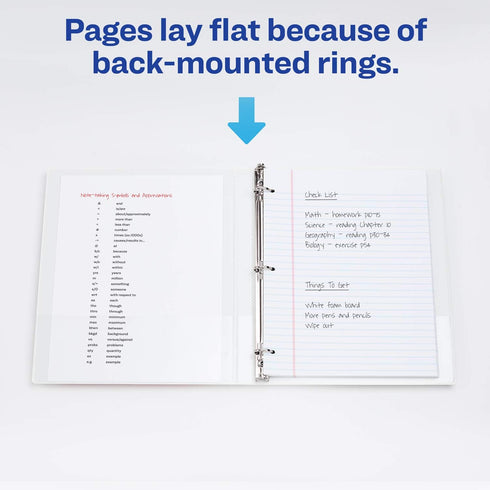 Avery Durable View 3 Ring Binder, 1/2 Inch Slant Rings, 4 White Binders (03362)