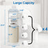 Standing Toilet Paper Storage Rack, Rustproof Metal Stand Up Toilet-Paper Roll Holder, Free Standing Tissue Holder