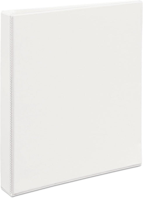 Avery 09301 Durable View Binder, 1-Inch Cap EZD Rings, Letter Size, White, 1/EA by AVERY