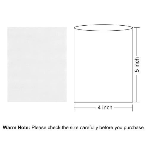 200 Pcs Clear PVC Shrink Wrap Bags, 4x5 Inches Heat Shrink for Soap, Bath Bombs, Candles, Jars, DIY Projects