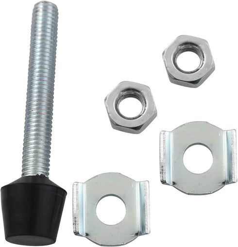 LQ Industrial 4PCS Carbon Steel Toggle Clamps M8x70mm with Rounded Spindle Tip, Rubber Head Toggle Clamp Assembly