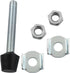 LQ Industrial 4PCS Carbon Steel Toggle Clamps M8x70mm with Rounded Spindle Tip, Rubber Head Toggle Clamp Assembly