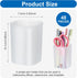 moheaaei 48 3.98x2.83in Pcs White Plastic Pen Cups Bulk, Frosted PP Pen Holder Organizer for Desk Stationery & Makeup