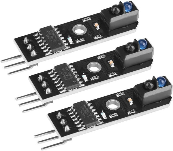 3 Pcs Infrared Tracking Sensor Module - 1-Channel Infrared Reflection Tracking Sensor for Smart Car
