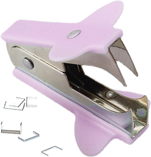 Purple Stapler Puller Tool, Non-Slip Grip Staple Remover for School, Teachers, Students, Home Desk