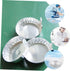 50pcs Aluminum Foil Weighing Dish Aluminum Foil Pans Laboratory Equipment Lab Equipment Liquid Silver Powder Dry Powder Containers Measuring Weigh Boat Sample Weighing Tray