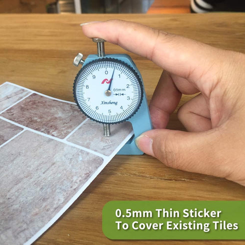25 Pcs Self-adhesive Tile Transfer for Home Decor, Waterproof Peel and Stick Backsplash Wall Tile Sticker, 4x4inch