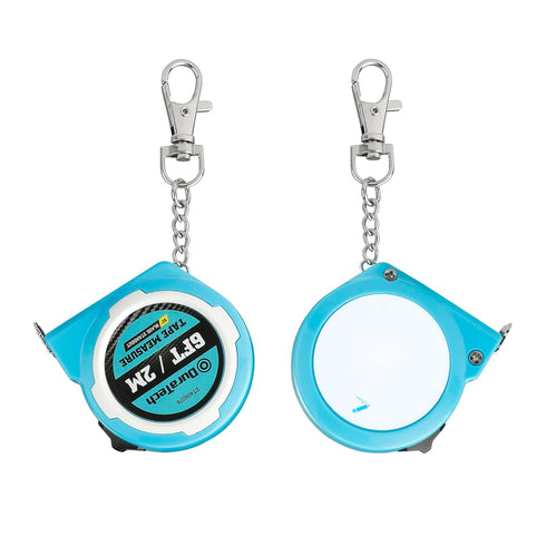 DURATECH Mini Tape Measure, 2 PCS 6FT Inch/Metric, Retractable Keychain Measurement Tape, Portable