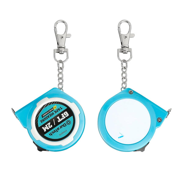 DURATECH Mini Tape Measure, 2 PCS 6FT Inch/Metric, Retractable Keychain Measurement Tape, Portable