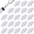 30 PCS Luer Lock Syringe Adapter for Bottles, Clear Female Luer to Syringe Transfer Connector