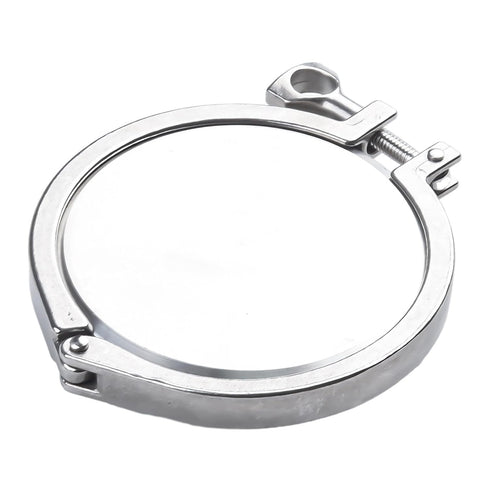 Jurtmy 4 Inch Set SS304 Sanitary Tri-Clamp End Cap with Weld Ferrule and PTFE Gasket, Stainless Steel Fitting for Beer