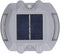 Solar Deck Light with Reflective Flashing, Waterproof IP68, Aluminum Alloy, Silver -