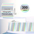 GUUDDAY 300Pcs Packaging Sparkling Thermal Label Oil and Water Adhesive Food Label Address for Retail Shipping Craft