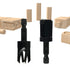 Wood Plug Cutters Set, 4 pcs Straight & 4 pcs Tapered with 1/4 Hex Shank, Cork Drill Bit Knives