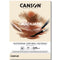 CANSON Graduate Mixed Media 200gsm A4 Paper - Double Sided Grained and Smooth, 30 Natural Sheets for Student Artists