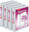 Cardinal Performer 3-Ring Binders, 1", Non-Locking Slant-D Rings, 240-Sheet Capacity, ClearVue Presentation, PVC-Free,