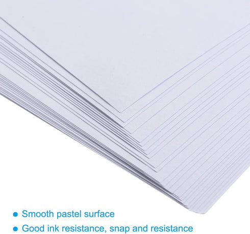 MECCANIXITY 50 Sheets Colored Copy Paper, 8 1/2 Inch Printer Paper, 22lb/80gsm, White for Office Printing, Document