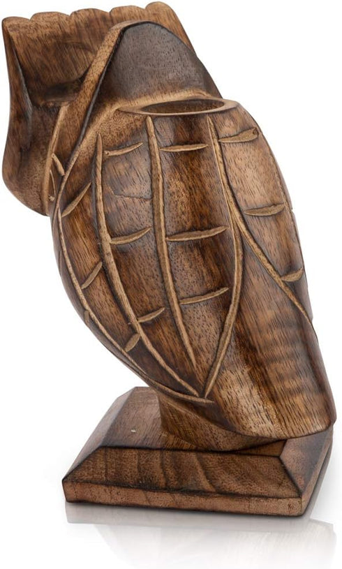 The Great Indian Bazaar Handmade Wooden Reading Glasses Case & Pen Display Stand, Office Stationary Organizer